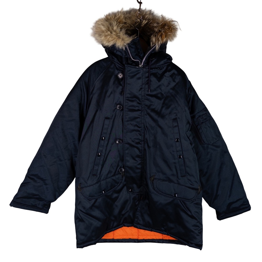 Spiewak Golden Fleece N-3B Parka Extreme Cold Weather Made In USA Mens 46 Navy